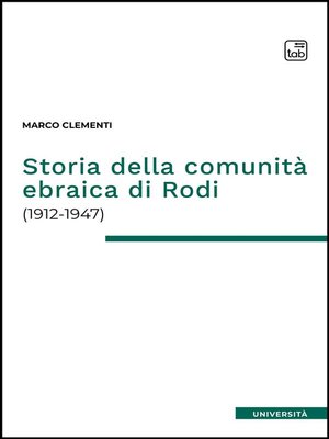 cover image of Storia della comunità ebraica di Rodi